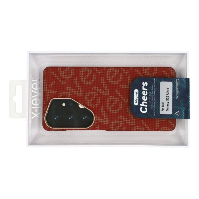 X-Level - X-Level Mobilskal för Samsung Galaxy S26 Ultra Magnetiskt PC + Metall - Röd