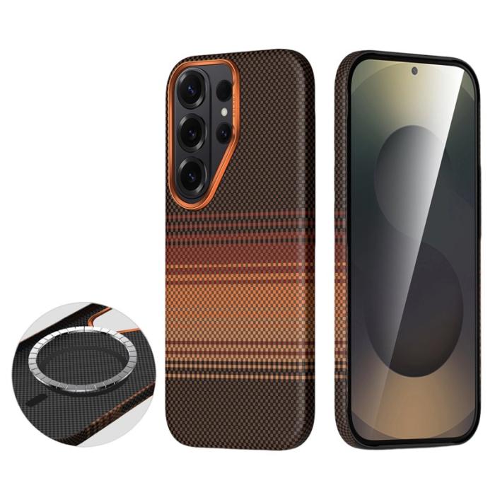 SULADA - Sulada Mobilskal för Samsung Galaxy S26 Ultra Magnetiskt PC - Solnedgång Orange