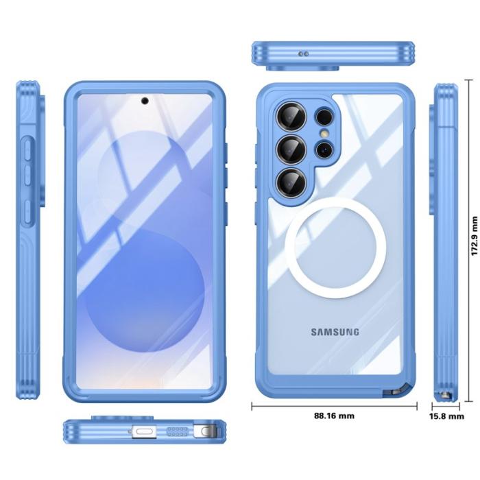 OEM - Mobilskal för Samsung Galaxy S26 Ultra Magnetiskt PC + TPU - Ljusblå