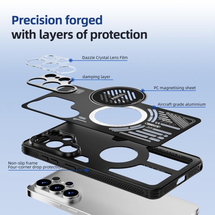 ABEEL - ABEEL Mobilskal för Samsung Galaxy S26 Ultra Magnetiskt PC + TPU - Ljusgrön