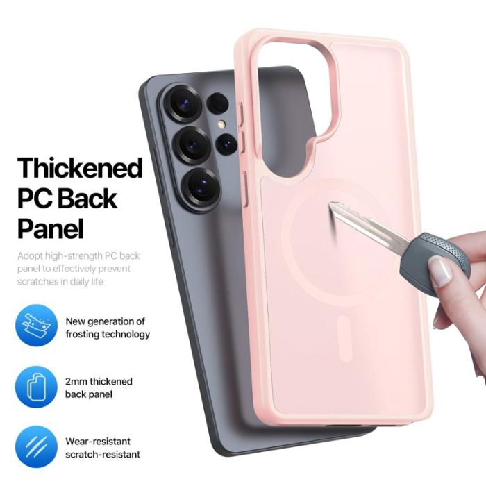 Dux Ducis - Dux Ducis Mobilskal för Samsung Galaxy S26 Ultra Magnetiskt PC + TPU - Ljusrosa