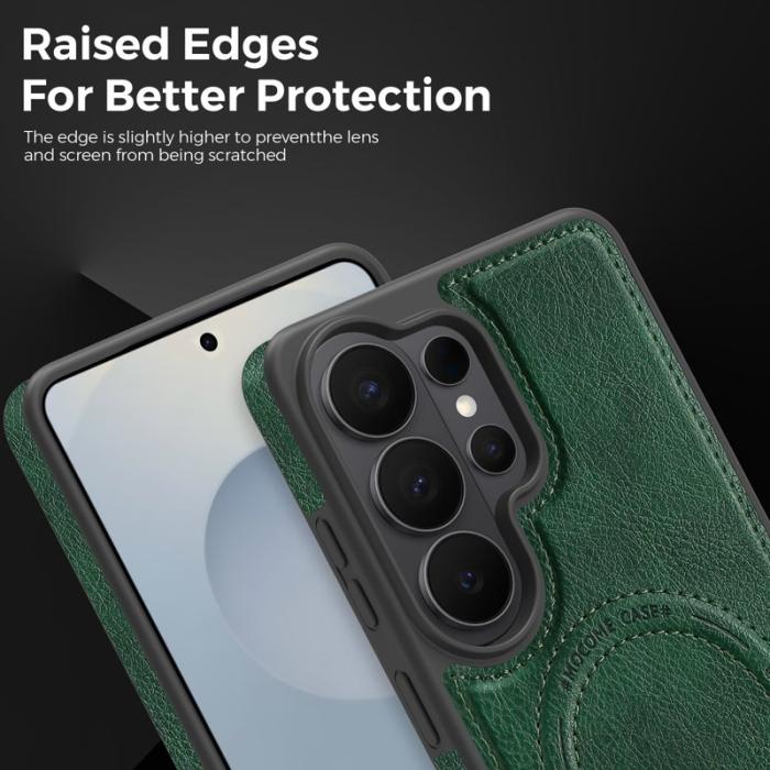 OEM - Mobilskal för Samsung Galaxy S26 Ultra Magnetiskt PC + TPU - Svartgrön