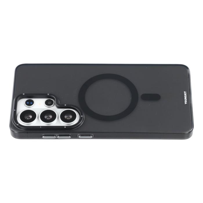 YOUNGKIT - YOUNGKIT Mobilskal för Samsung Galaxy S26 Ultra Magnetiskt PET TPU Svart