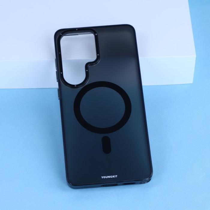 YOUNGKIT - YOUNGKIT Mobilskal för Samsung Galaxy S26 Ultra Magnetiskt PET TPU Svart