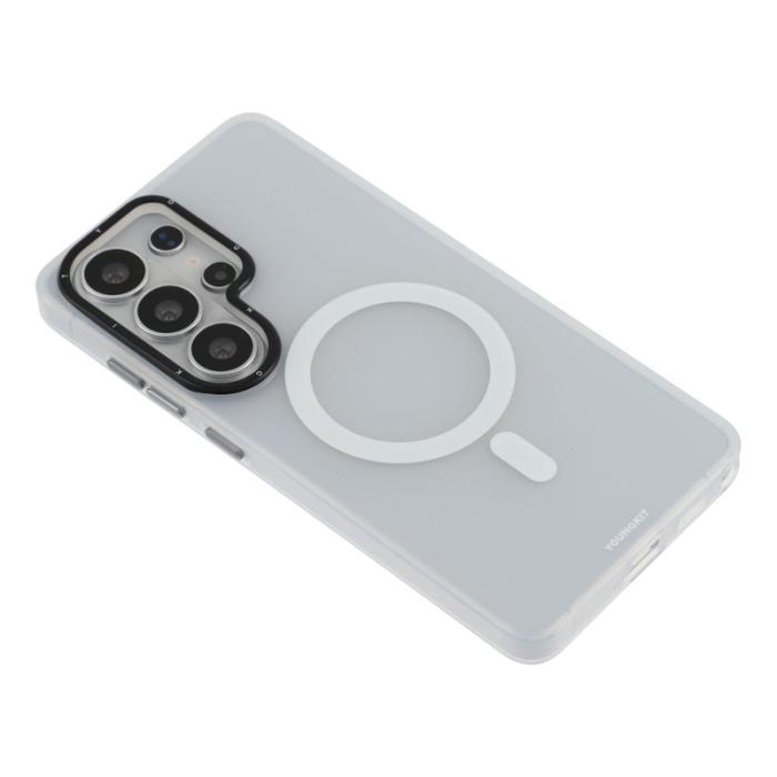 YOUNGKIT - YOUNGKIT Mobilskal för Samsung Galaxy S26 Ultra Magnetiskt PET TPU - Vit