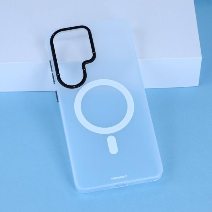 YOUNGKIT - YOUNGKIT Mobilskal för Samsung Galaxy S26 Ultra Magnetiskt PET TPU - Vit