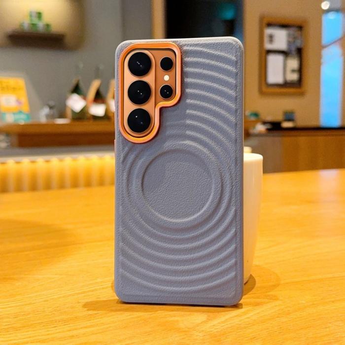 OEM - Mobilskal för Samsung Galaxy S26 Ultra Magnetiskt Konstläder - Grå