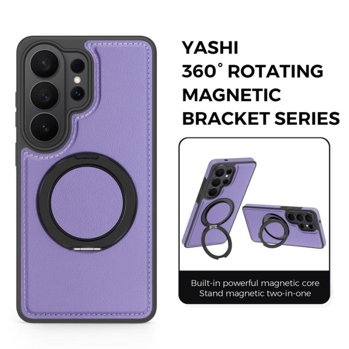 OEM - Mobilskal för Samsung Galaxy S26 Ultra Magnetiskt Konstläder - Ljuslila