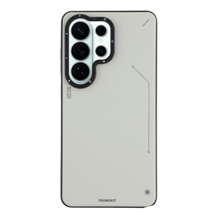 YOUNGKIT - YOUNGKIT Mobilskal för Samsung Galaxy S26 Ultra Magnetiskt PU + PC - Silver