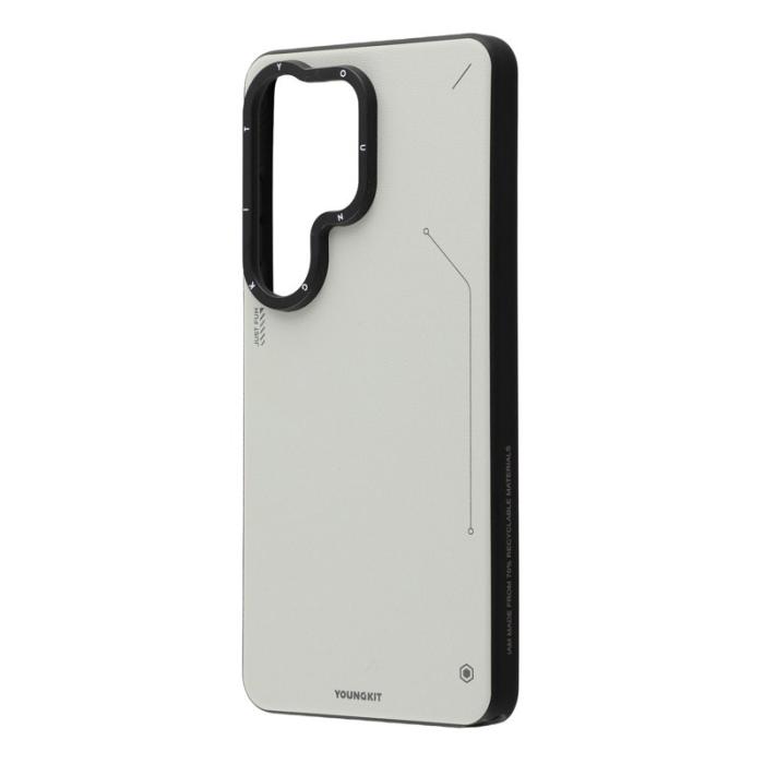 YOUNGKIT - YOUNGKIT Mobilskal för Samsung Galaxy S26 Ultra Magnetiskt PU + PC - Silver