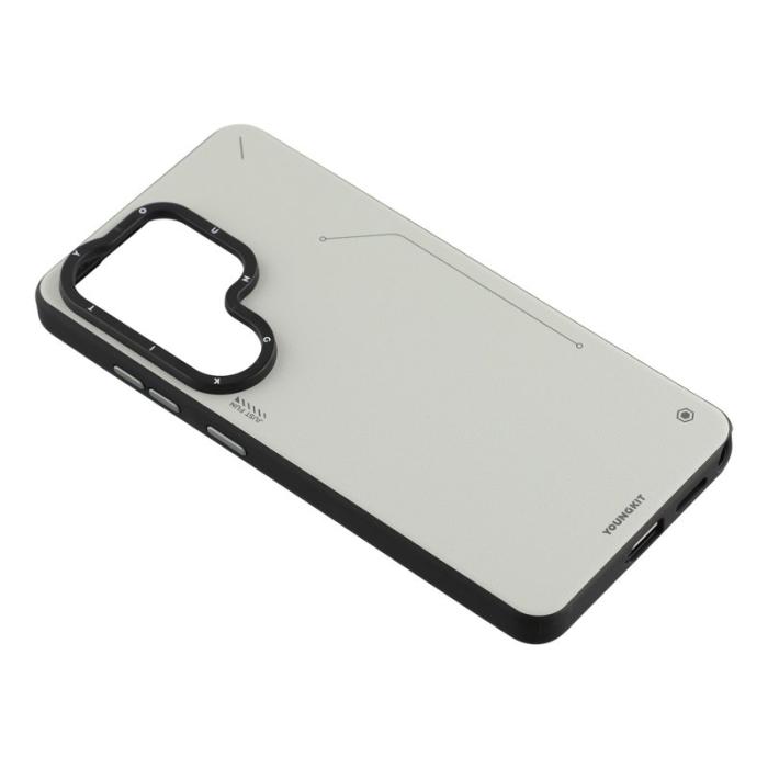 YOUNGKIT - YOUNGKIT Mobilskal för Samsung Galaxy S26 Ultra Magnetiskt PU + PC - Silver