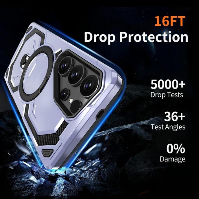 OEM - Mobilskal för Samsung Galaxy S26 Ultra Magnetiskt Ring Kickstand Plast - Ljusblå