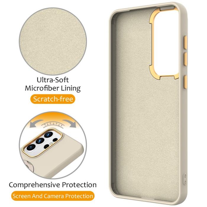 OEM - Mobilskal för Samsung Galaxy S26 Ultra Magnetiskt Ring Kickstand Plast - Aprikos