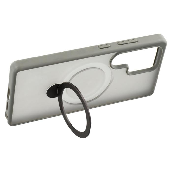 OEM - Mobilskal för Samsung Galaxy S26 Ultra Magnetiskt Ring Kickstand TPU + PC - Grå