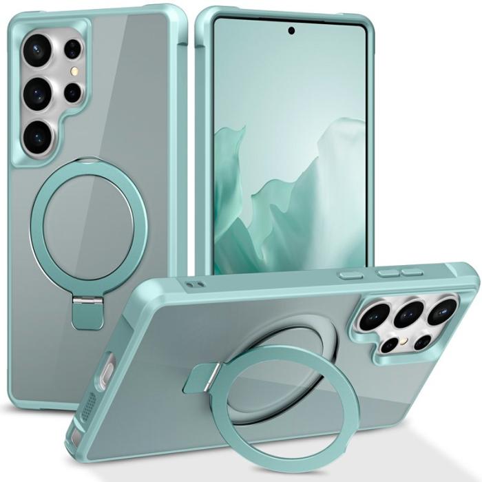 OEM - Mobilskal för Samsung Galaxy S26 Ultra Magnetiskt Ringhållare TPU + PC - Sjöblå