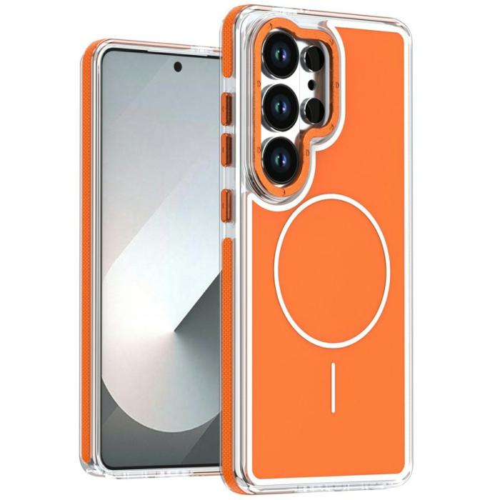 OEM - Mobilskal för Samsung Galaxy S26 Ultra Magnetiskt Shockproof TPU - Orange