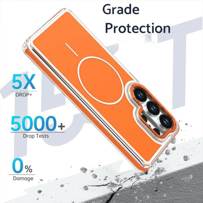 OEM - Mobilskal för Samsung Galaxy S26 Ultra Magnetiskt Shockproof TPU - Orange