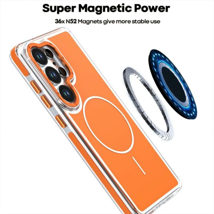OEM - Mobilskal för Samsung Galaxy S26 Ultra Magnetiskt Shockproof TPU - Orange