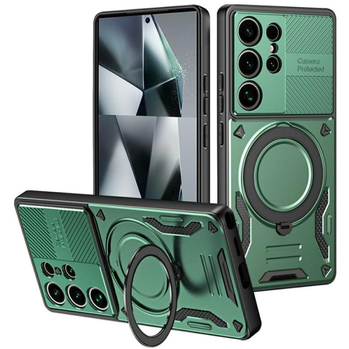 OEM - Mobilskal för Samsung Galaxy S26 Ultra Magnetiskt Shockproof TPU + PC - Grön