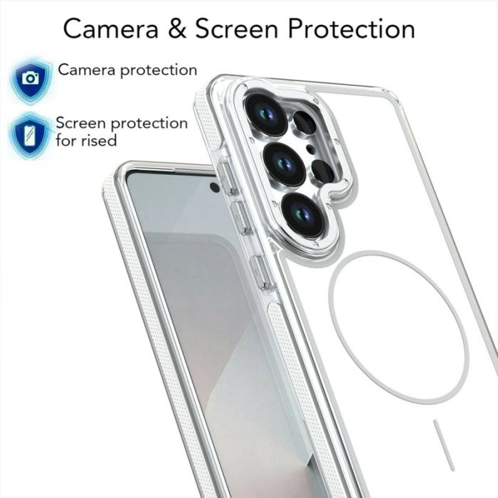 OEM - Mobilskal för Samsung Galaxy S26 Ultra Magnetiskt Shockproof TPU - Vit