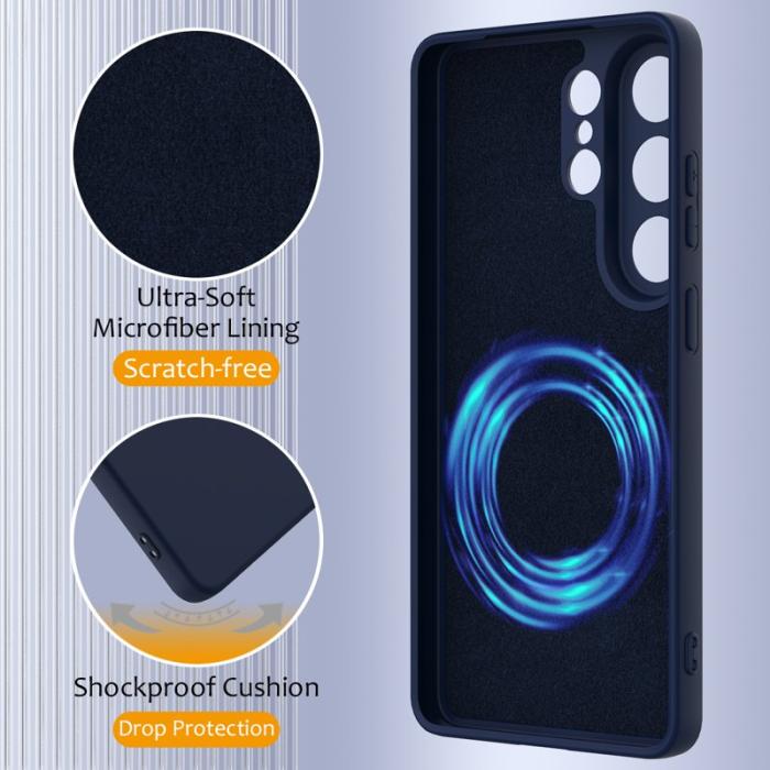 OEM - Mobilskal för Samsung Galaxy S26 Ultra Magnetiskt Silikon - Mörkblå