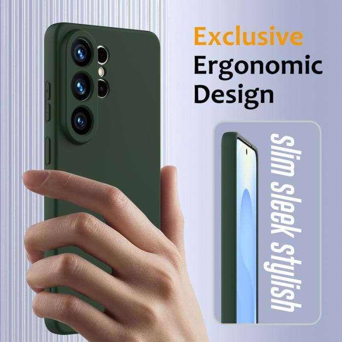 OEM - Mobilskal för Samsung Galaxy S26 Ultra Magnetiskt Silikon - Mörkgrön
