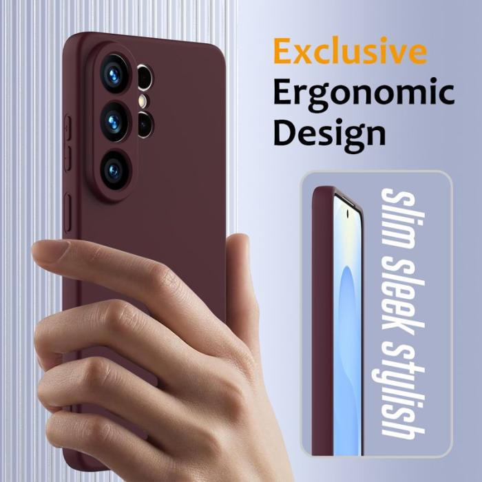 OEM - Mobilskal för Samsung Galaxy S26 Ultra Magnetiskt Silikon - Vinröd