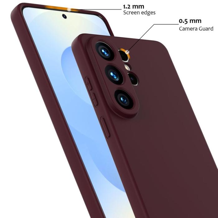 OEM - Mobilskal för Samsung Galaxy S26 Ultra Magnetiskt Silikon - Vinröd