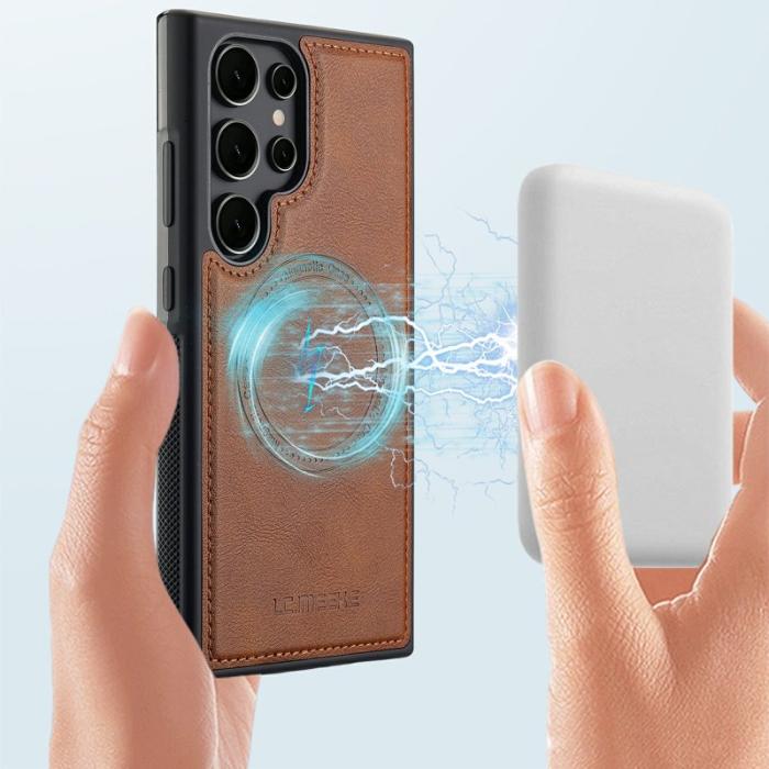 LC.imeeke - LC.IMEEKE Mobilskal för Samsung Galaxy S26 Ultra Magnetiskt TPU - Brun