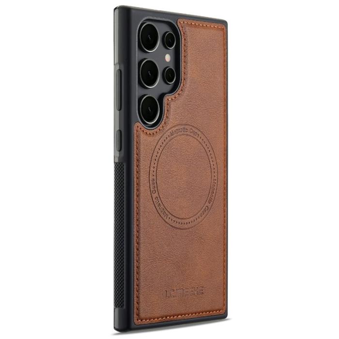 LC.imeeke - LC.IMEEKE Mobilskal för Samsung Galaxy S26 Ultra Magnetiskt TPU - Brun