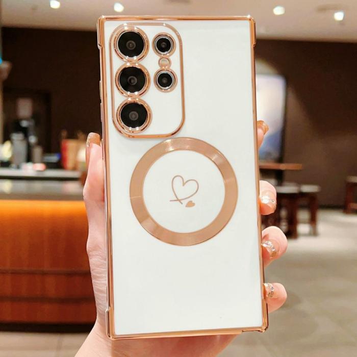 OEM - Mobilskal för Samsung Galaxy S26 Ultra Magnetiskt TPU - Elfenben Vit