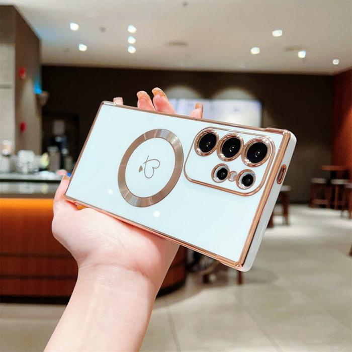 OEM - Mobilskal för Samsung Galaxy S26 Ultra Magnetiskt TPU - Elfenben Vit