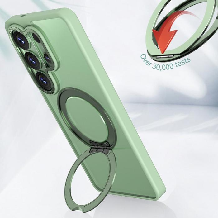 OEM - Mobilskal för Samsung Galaxy S26 Ultra Magnetiskt TPU + Kickstand - Grön