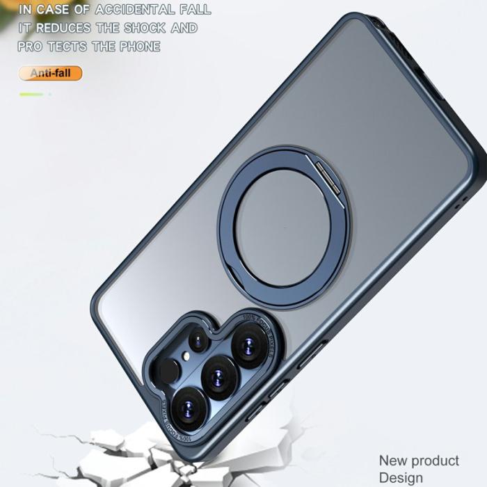 OEM - Mobilskal för Samsung Galaxy S26 Ultra Magnetiskt TPU + Kickstand - Marinblå