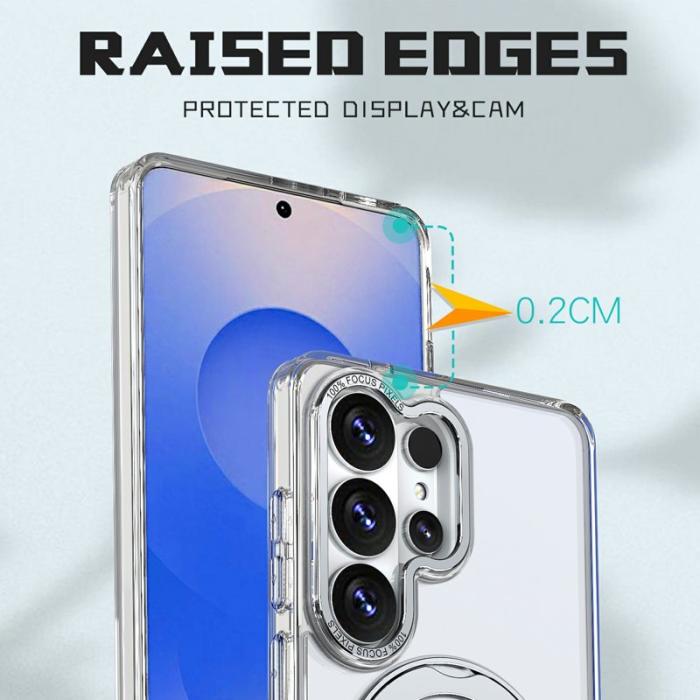 OEM - Mobilskal för Samsung Galaxy S26 Ultra Magnetiskt TPU + Kickstand - Transparent