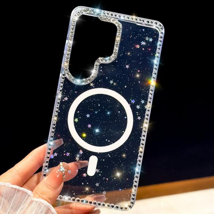 OEM - Mobilskal för Samsung Galaxy S26 Ultra Magnetiskt TPU + PC - Glitter Star