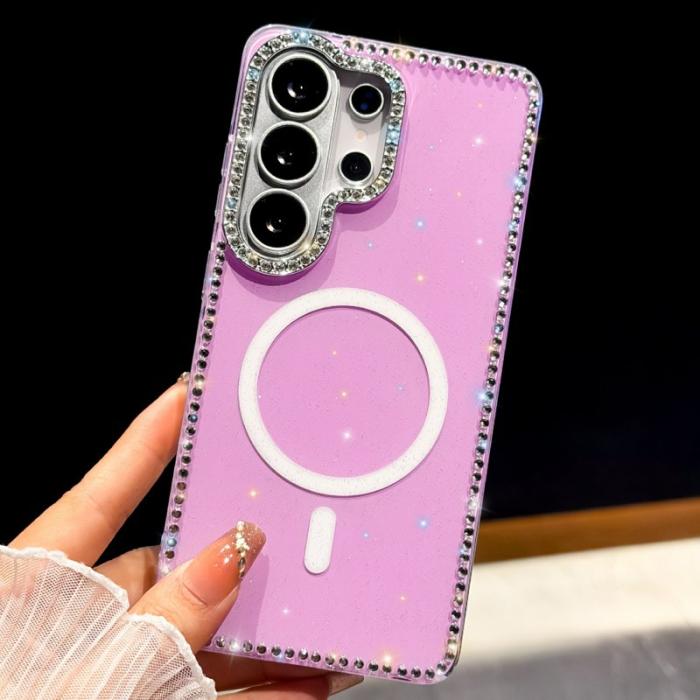 OEM - Mobilskal för Samsung Galaxy S26 Ultra Magnetiskt TPU + PC - Glittrande Ljuslila