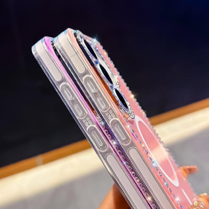 OEM - Mobilskal för Samsung Galaxy S26 Ultra Magnetiskt TPU + PC - Glittrande Ljuslila