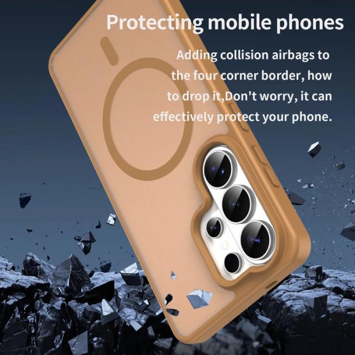 ABEEL - ABEEL Mobilskal för Samsung Galaxy S26 Ultra Magnetiskt TPU + PC - Guld