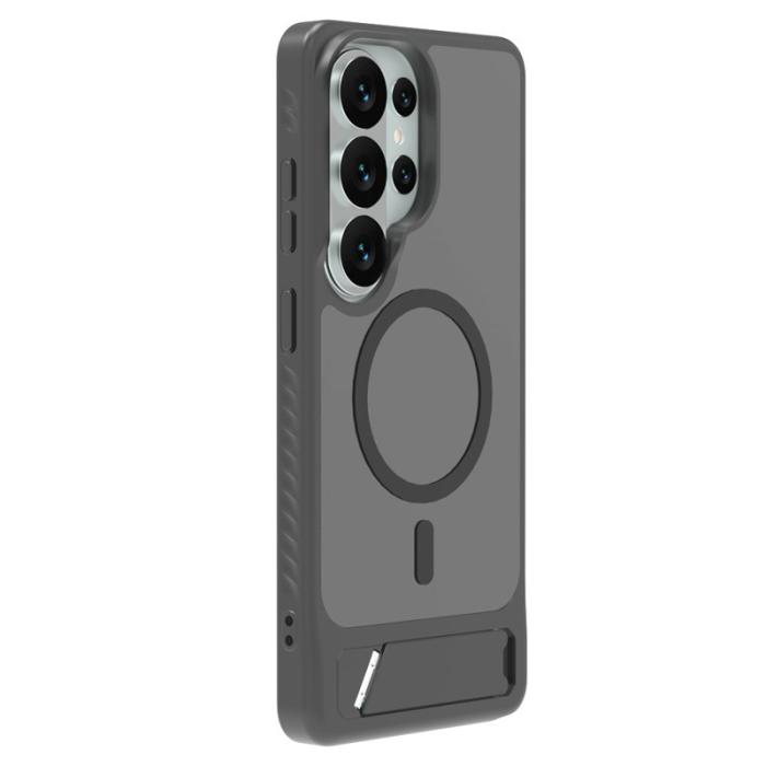 LeReach - LeReach Mobilskal för Samsung Galaxy S26 Ultra Magnetiskt Plast Kickstand - Grå