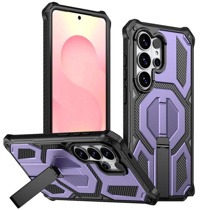 OEM - Mobilskal för Samsung Galaxy S26 Ultra Magnetiskt TPU + PC Kickstand - Lila