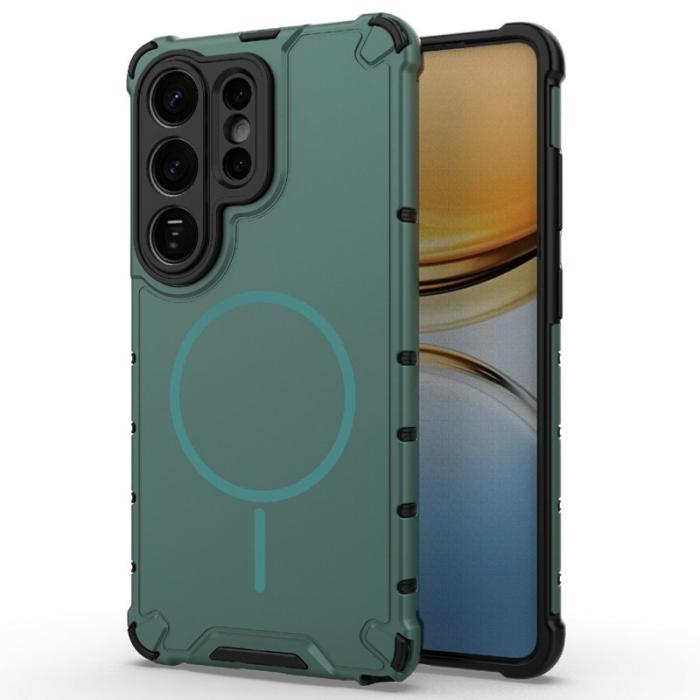OEM - Mobilskal för Samsung Galaxy S26 Ultra Magnetiskt TPU + PC - Mörkgrön