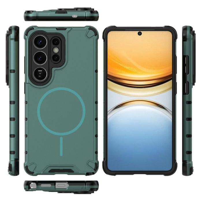 OEM - Mobilskal för Samsung Galaxy S26 Ultra Magnetiskt TPU + PC - Mörkgrön