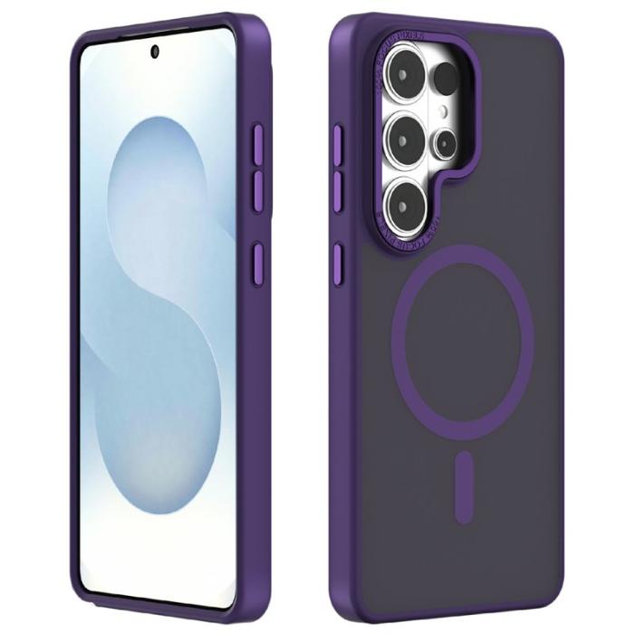 OEM - Mobilskal för Samsung Galaxy S26 Ultra Magnetiskt TPU + PC - Mörklila