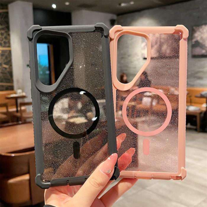 OEM - Mobilskal för Samsung Galaxy S26 Ultra Magnetiskt TPU + PC - Röd Lila