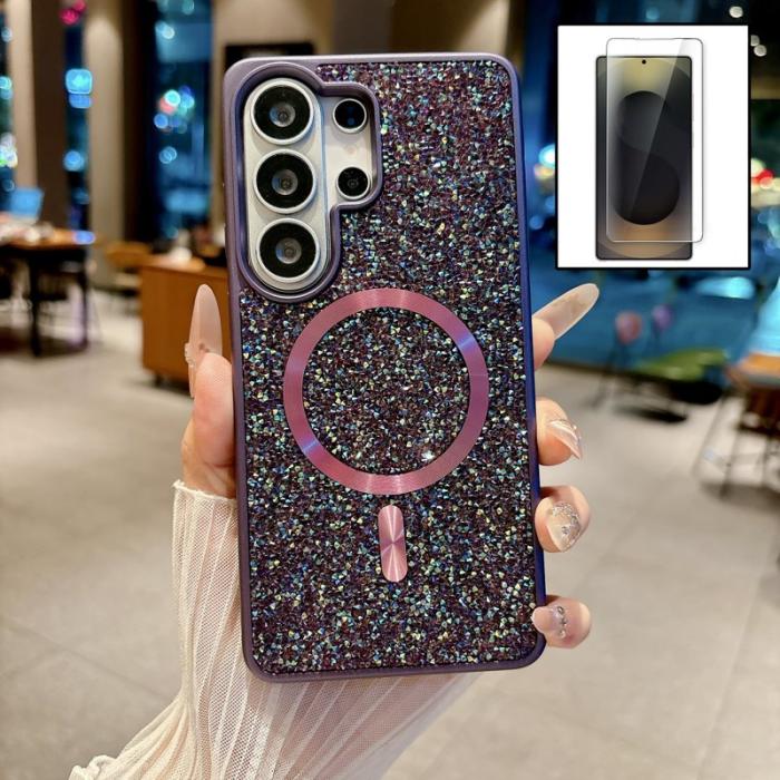 OEM - Mobilskal för Samsung Galaxy S26 Ultra Magnetiskt TPU PC Shockproof - Mörklila