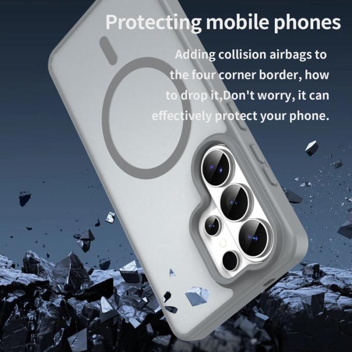 OEM - Mobilskal för Samsung Galaxy S26 Ultra Magnetiskt TPU + PC - Silver