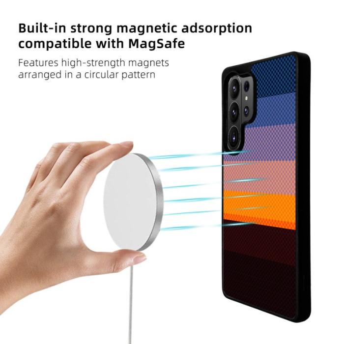 EYCASE - EYCASE Mobilskal för Samsung Galaxy S26 Ultra Magnetiskt TPU - Sunset Glow