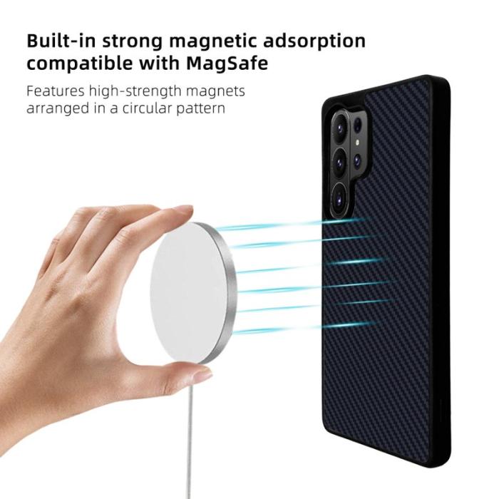 EYCASE - EYCASE Mobilskal för Samsung Galaxy S26 Ultra Magnetiskt TPU - Svart Grå