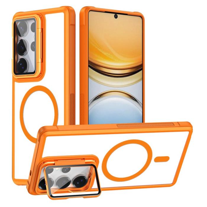 OEM - Mobilskal för Samsung Galaxy S26 Ultra Magnetiskt Transparent - Orange